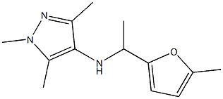 1,3,5-trimethyl-N-[1-(5-methylfuran-2-yl)ethyl]-1H-pyrazol-4-amine Struktur