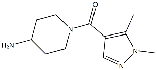 1-[(1,5-dimethyl-1H-pyrazol-4-yl)carbonyl]piperidin-4-amine Struktur