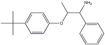 1-[(1-amino-1-phenylpropan-2-yl)oxy]-4-tert-butylbenzene Struktur