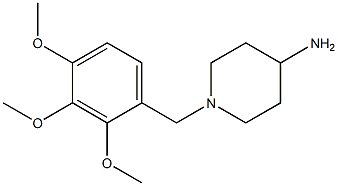 1-[(2,3,4-trimethoxyphenyl)methyl]piperidin-4-amine Struktur