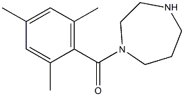 1-[(2,4,6-trimethylphenyl)carbonyl]-1,4-diazepane Struktur