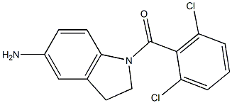 1-[(2,6-dichlorophenyl)carbonyl]-2,3-dihydro-1H-indol-5-amine Struktur