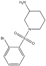 1-[(2-bromobenzene)sulfonyl]piperidin-3-amine Struktur