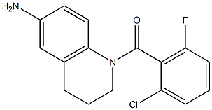 1-[(2-chloro-6-fluorophenyl)carbonyl]-1,2,3,4-tetrahydroquinolin-6-amine Struktur