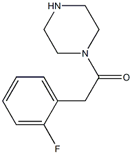 1-[(2-fluorophenyl)acetyl]piperazine Struktur