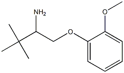 1-[(2-methoxyphenoxy)methyl]-2,2-dimethylpropylamine Struktur