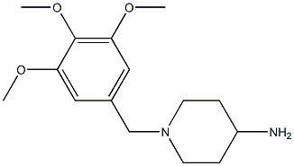 1-[(3,4,5-trimethoxyphenyl)methyl]piperidin-4-amine Struktur