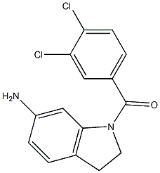 1-[(3,4-dichlorophenyl)carbonyl]-2,3-dihydro-1H-indol-6-amine Struktur