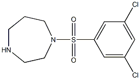 1-[(3,5-dichlorobenzene)sulfonyl]-1,4-diazepane Struktur