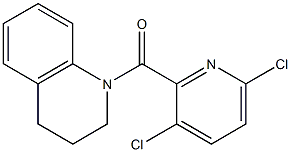 1-[(3,6-dichloropyridin-2-yl)carbonyl]-1,2,3,4-tetrahydroquinoline Struktur