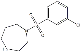 1-[(3-chlorobenzene)sulfonyl]-1,4-diazepane Struktur