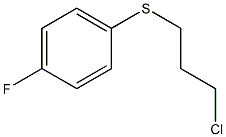 1-[(3-chloropropyl)thio]-4-fluorobenzene Struktur