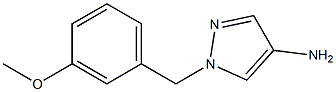 1-[(3-methoxyphenyl)methyl]-1H-pyrazol-4-amine Struktur