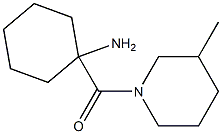 1-[(3-methylpiperidin-1-yl)carbonyl]cyclohexanamine Struktur