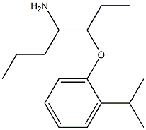 1-[(4-aminoheptan-3-yl)oxy]-2-(propan-2-yl)benzene Struktur