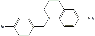 1-[(4-bromophenyl)methyl]-1,2,3,4-tetrahydroquinolin-6-amine Struktur