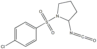 1-[(4-chlorophenyl)sulfonyl]-2-isocyanatopyrrolidine Struktur