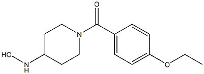 1-[(4-ethoxyphenyl)carbonyl]piperidine-4-hydroxylamine Struktur