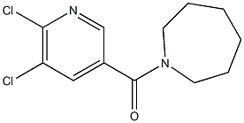 1-[(5,6-dichloropyridin-3-yl)carbonyl]azepane Struktur