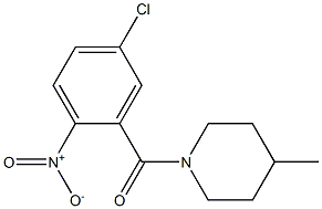 1-[(5-chloro-2-nitrophenyl)carbonyl]-4-methylpiperidine Struktur