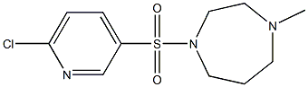 1-[(6-chloropyridine-3-)sulfonyl]-4-methyl-1,4-diazepane Struktur