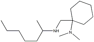 1-[(heptan-2-ylamino)methyl]-N,N-dimethylcyclohexan-1-amine Struktur