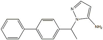 1-[1-(1,1'-biphenyl-4-yl)ethyl]-1H-pyrazol-5-amine Struktur