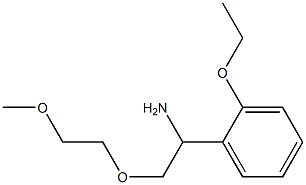 1-[1-amino-2-(2-methoxyethoxy)ethyl]-2-ethoxybenzene Struktur