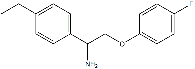 1-[1-amino-2-(4-fluorophenoxy)ethyl]-4-ethylbenzene Struktur