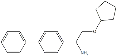 1-[1-amino-2-(cyclopentyloxy)ethyl]-4-phenylbenzene Struktur