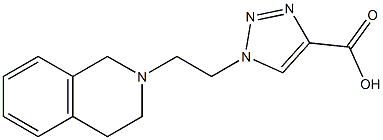 1-[2-(1,2,3,4-tetrahydroisoquinolin-2-yl)ethyl]-1H-1,2,3-triazole-4-carboxylic acid Struktur