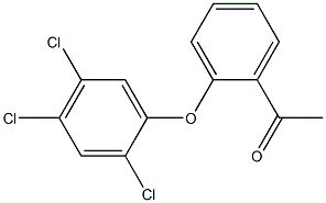 1-[2-(2,4,5-trichlorophenoxy)phenyl]ethan-1-one Struktur