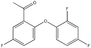 1-[2-(2,4-difluorophenoxy)-5-fluorophenyl]ethan-1-one Struktur