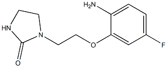 1-[2-(2-amino-5-fluorophenoxy)ethyl]imidazolidin-2-one Struktur