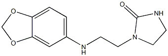 1-[2-(2H-1,3-benzodioxol-5-ylamino)ethyl]imidazolidin-2-one Struktur