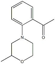 1-[2-(2-methylmorpholin-4-yl)phenyl]ethan-1-one Struktur