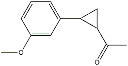 1-[2-(3-methoxyphenyl)cyclopropyl]ethan-1-one Struktur