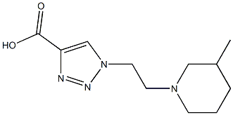 1-[2-(3-methylpiperidin-1-yl)ethyl]-1H-1,2,3-triazole-4-carboxylic acid Struktur