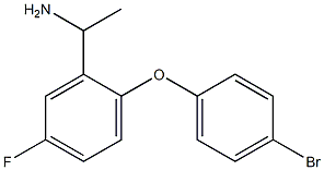 1-[2-(4-bromophenoxy)-5-fluorophenyl]ethan-1-amine Struktur