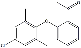 1-[2-(4-chloro-2,6-dimethylphenoxy)phenyl]ethan-1-one Struktur