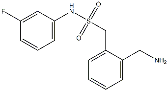 1-[2-(aminomethyl)phenyl]-N-(3-fluorophenyl)methanesulfonamide Struktur