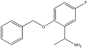 1-[2-(benzyloxy)-5-fluorophenyl]ethan-1-amine Struktur