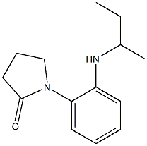 1-[2-(butan-2-ylamino)phenyl]pyrrolidin-2-one Struktur