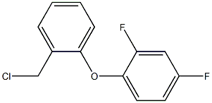 1-[2-(chloromethyl)phenoxy]-2,4-difluorobenzene Struktur