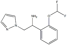 1-[2-(difluoromethoxy)phenyl]-2-(1H-pyrazol-1-yl)ethanamine Struktur