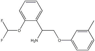 1-[2-(difluoromethoxy)phenyl]-2-(3-methylphenoxy)ethanamine Struktur