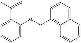 1-[2-(naphthalen-1-ylmethoxy)phenyl]ethan-1-one Struktur