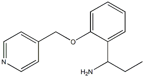 1-[2-(pyridin-4-ylmethoxy)phenyl]propan-1-amine Struktur