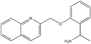 1-[2-(quinolin-2-ylmethoxy)phenyl]ethan-1-amine Struktur