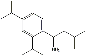 1-[2,4-bis(propan-2-yl)phenyl]-3-methylbutan-1-amine Struktur